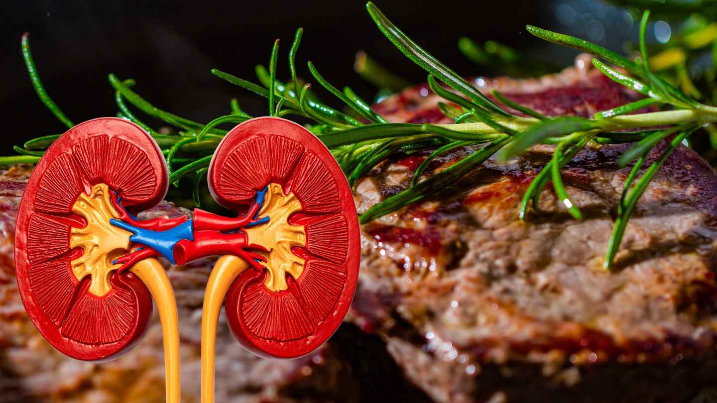 Red meat is a source of protein but should be consumed at a reasonable level to reduce the burden on the kidneys. Graphics: Ha May/Source Canva