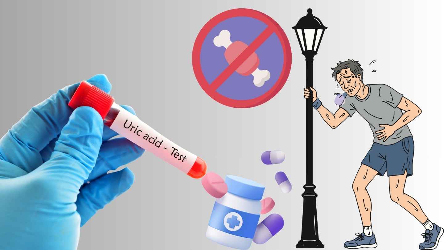 Controlling uric acid helps limit the risk of gout recurrence. Graphics: Ha May/Source Canva