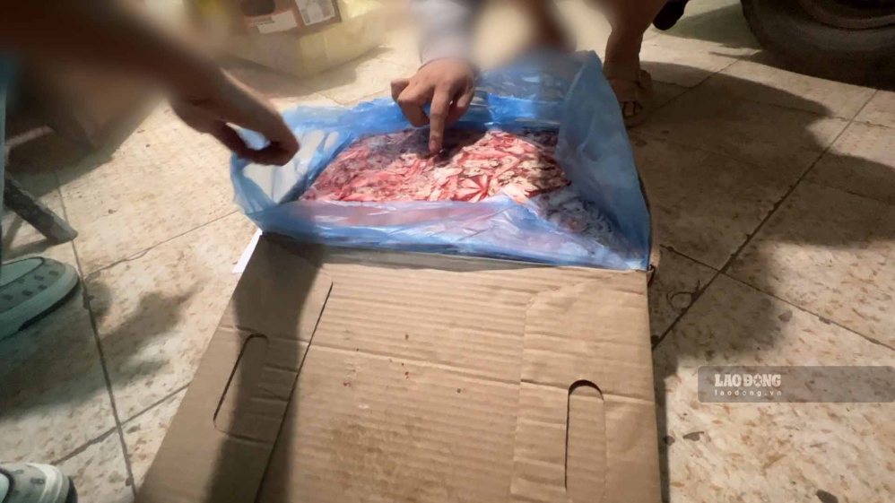 Indian buffalo meat imported for domestic consumption is increasingly abundant in recent times. Photo: Anh Tuan
