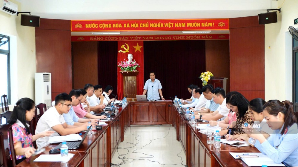Ban Nội chính Tỉnh ủy Lào Cai họp với các cơ quan liên quan chuẩn bị nội dung phục vụ phiên tiếp công dân định kỳ. Ảnh: Phan Tuấn
