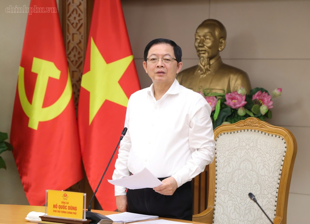 Member of the Party Central Committee, Deputy Prime Minister Ho Quoc Dung emphasized the effort to have strategic technology products by the end of 2026. Photo: chinhphu. vn/Gia Huy