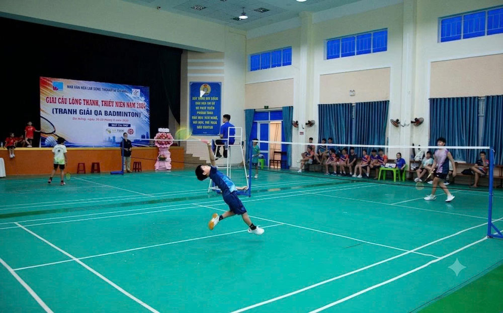 Da Nang City Labor Culture House organizes the 2026 youth - teenager badminton tournament. Photo: Da Nang Trade Union