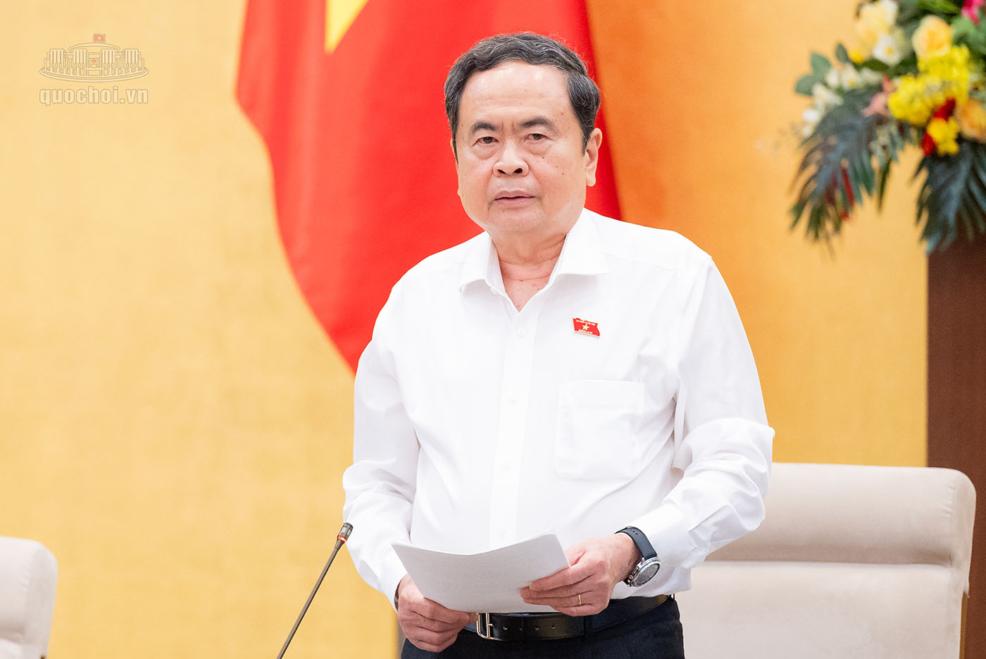 Politburo member, National Assembly Chairman Tran Thanh Man clearly stated that whatever level of authority it belongs to, that level must proactively decide and proactively do; not shirk responsibility. Photo: Quochoi. vn