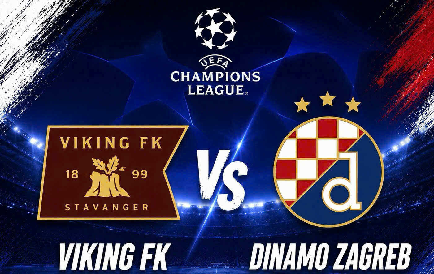 Viking vs Dinamo Zagreb Champions League Prediction. Graphics: Van An
