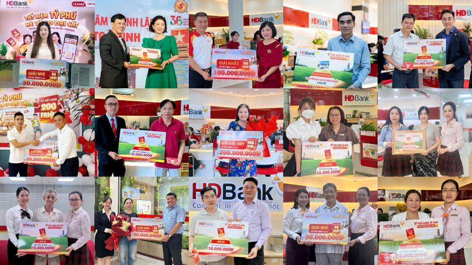 “Tiết kiệm Tỷ phú - Hè Vàng Đại Cát” mang đến niềm vui và những phần thưởng giá trị cho đông đảo khách hàng. Ảnh: HDBank
