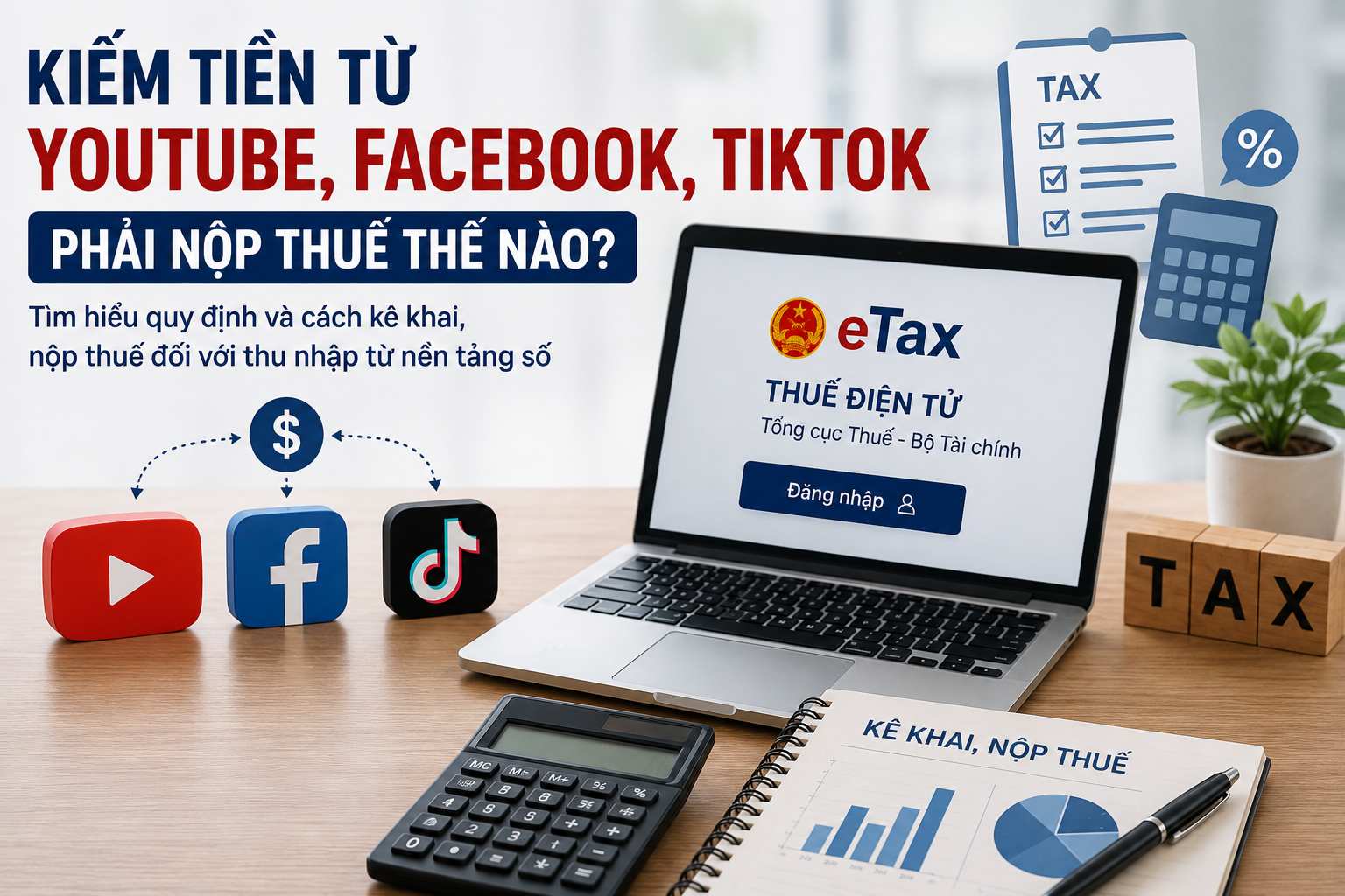 Income from digital platforms, experts recommend proactively declaring and paying taxes. Photo: Use of AI