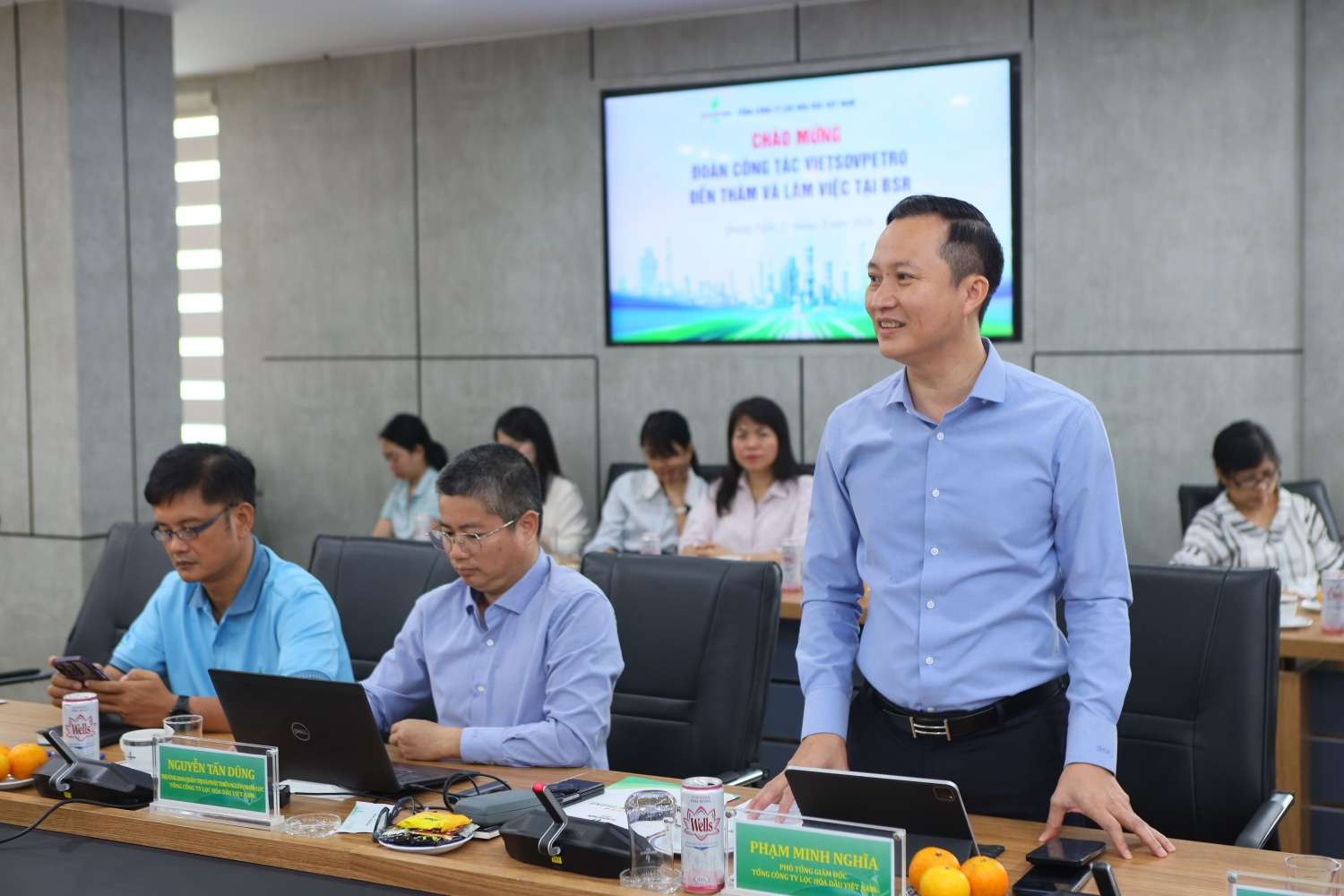 Ông Phạm Minh Nghĩa - Phó Tổng Giám đốc BSR khẳng định mối quan hệ gắn bó giữa BSR và Vietsovpetro. Ảnh: BSR