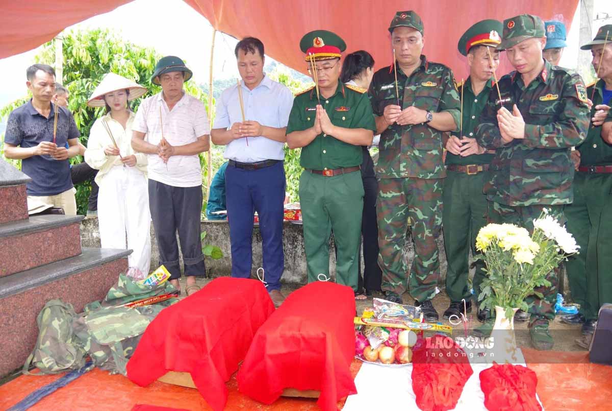 Các hài cốt liệt sĩ đã được đưa về nhà quàn của Đội để chăm sóc, bảo quản và thực hiện các thủ tục theo quy định. Ảnh: Thế Đồng.
