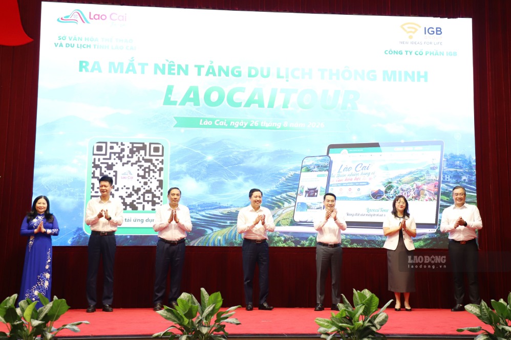 Ứng dụng Lào Cai Tour chính thức ra mắt, thúc đẩy du lịch số. Ảnh: Linh Vũ