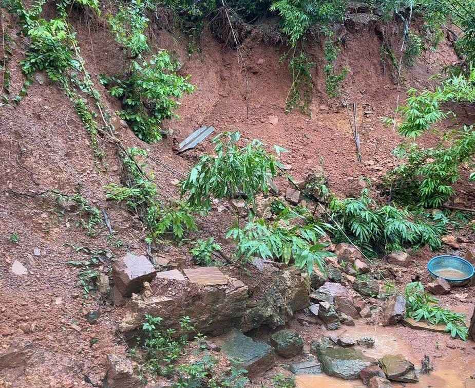 Hill and mountain landslide area in Luu Kiem ward. Photo: E-Portal of Luu Kiem ward, Hai Phong