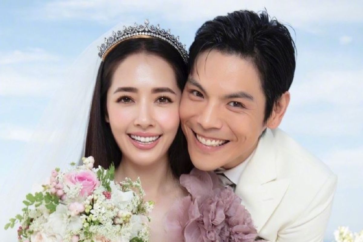 Quách Bích Đình và Hướng Tả kết hôn năm 2019. Ảnh: Xinhua