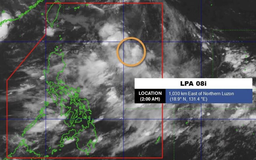 PAGASA forecasts that a low pressure area being monitored in the Philippine Area of Responsibility (PAR) is likely to strengthen into a tropical depression. Photo: PAGASA