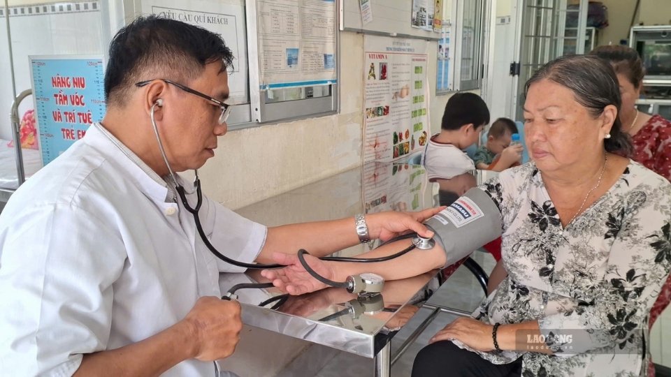 Tuyến cơ sở tăng cường phòng bệnh, chăm sóc sức khỏe ban đầu. Ảnh:  Hoàng Lộc