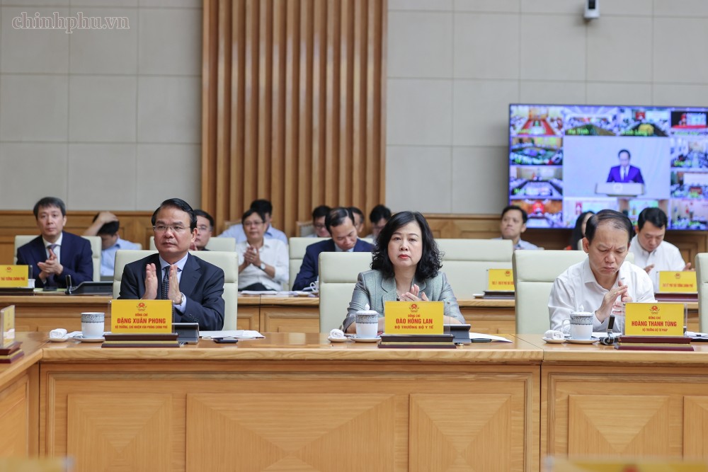 Lãnh đạo các bộ, ngành tham dự hội nghị tổng kết năm học 2025-2026, triển khai nhiệm vụ năm học mới. Ảnh: chinhphu.vn/Nhật Bắc