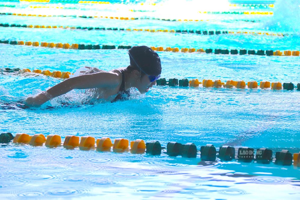 Opening of the 10th Da Nang City Sports Festival Swimming Tournament in 2026 on the morning of August 27, at the City Swimming and Diving Club. Photo: Nguyen Linh