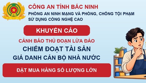 Bac Ninh Provincial Police warn of fraud tricks. Photo: Bac Ninh Provincial Police
