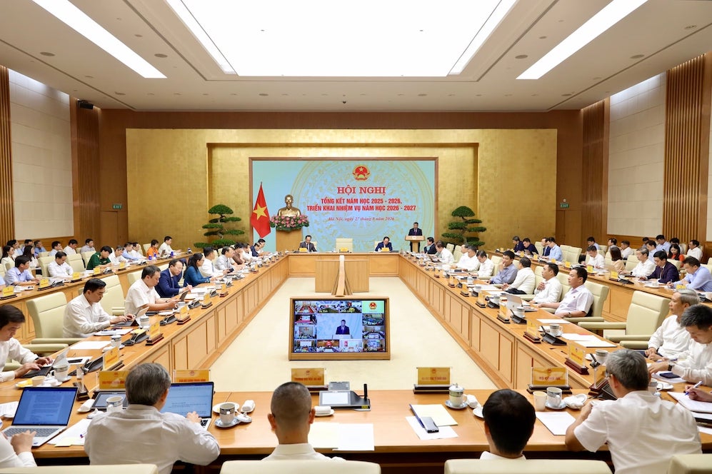 Quang cảnh hội nghị sáng 27.8. Ảnh: Bộ GDĐT cung cấp