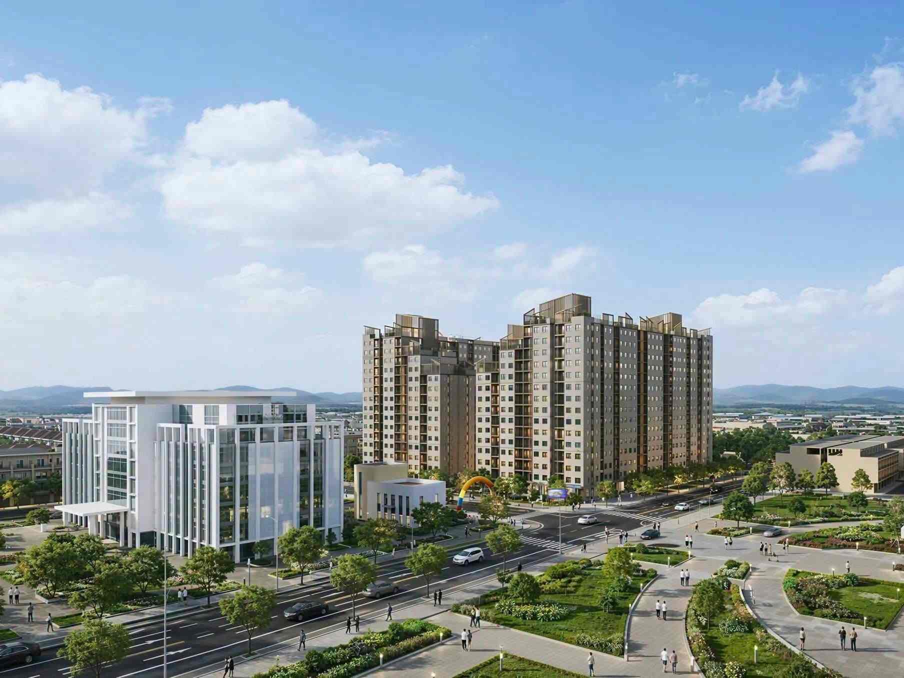 Dự án nằm ngay phía sau trụ sở UBND tỉnh Cao Bằng. Ảnh: Nhà đầu tư cung cấp