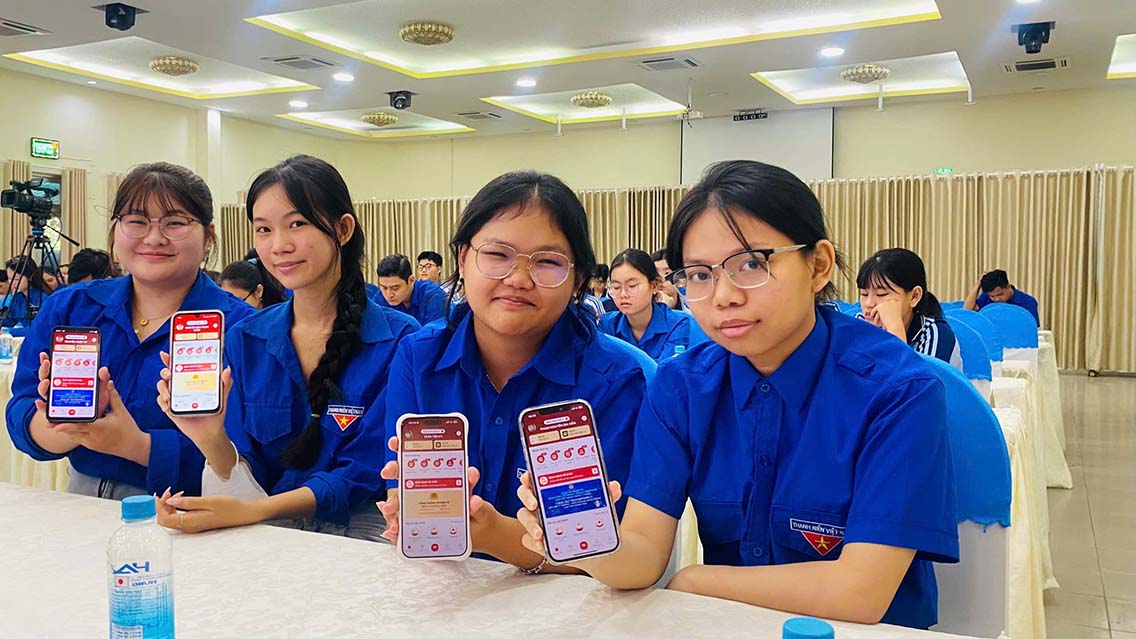 Tay Ninh Youth sets a goal to standardize 100% of union member data. Photo: Tay Ninh Provincial Youth Union
