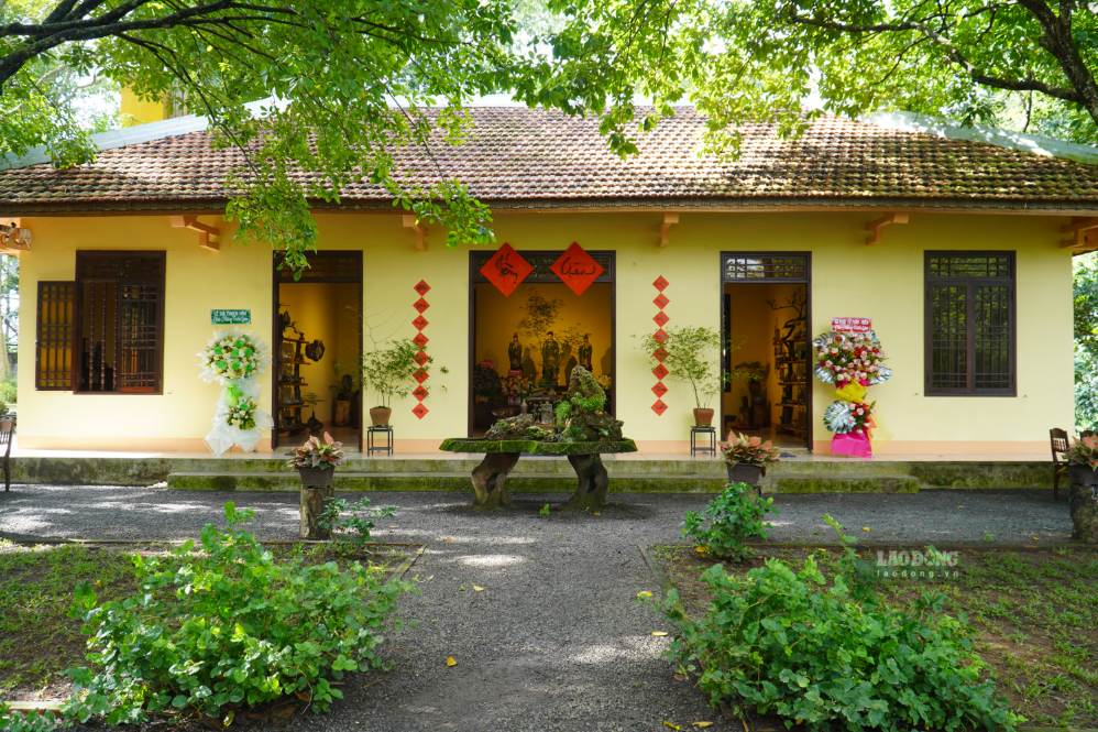Triển lãm gốm mùa Vu Lan 2026 tại chùa Tăng Hội (phường Trảng Bom). Ảnh: HAC
