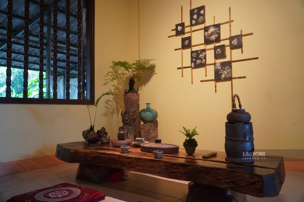Không gian triển lãm Gốm Chùa. Ảnh: HAC