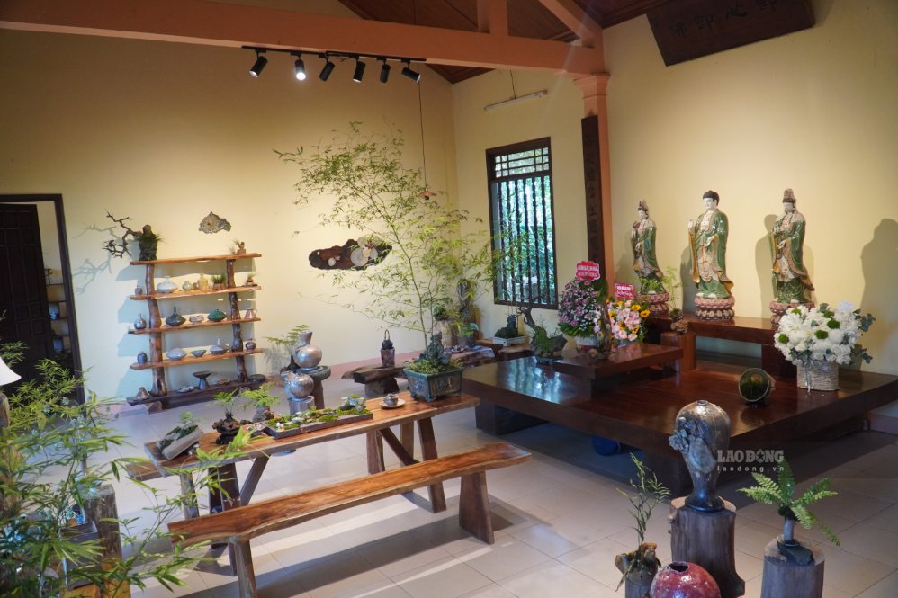 Không gian triển lãm Gốm Chùa. Ảnh: HAC
