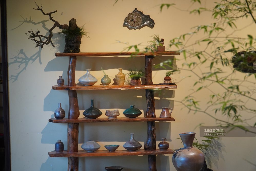 Không gian triển lãm Gốm Chùa. Ảnh: HAC