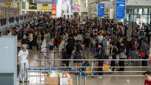Noi Bai airport prepares to welcome more than 125,000 passengers on National Day 2. 9. Photo: Phan Cong/Noi Bai Port