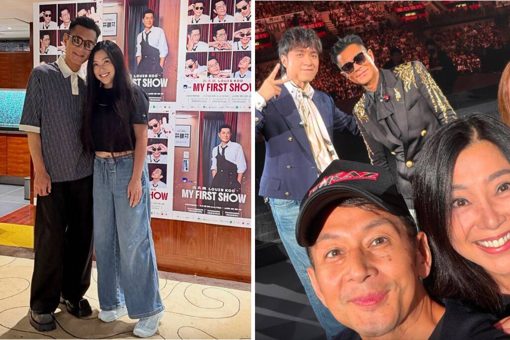 Co Thien Lac, Pho Minh Hien and Ngo Gia Lac of "The Condor Heroes 1995" reunite. Photo: Xinhua