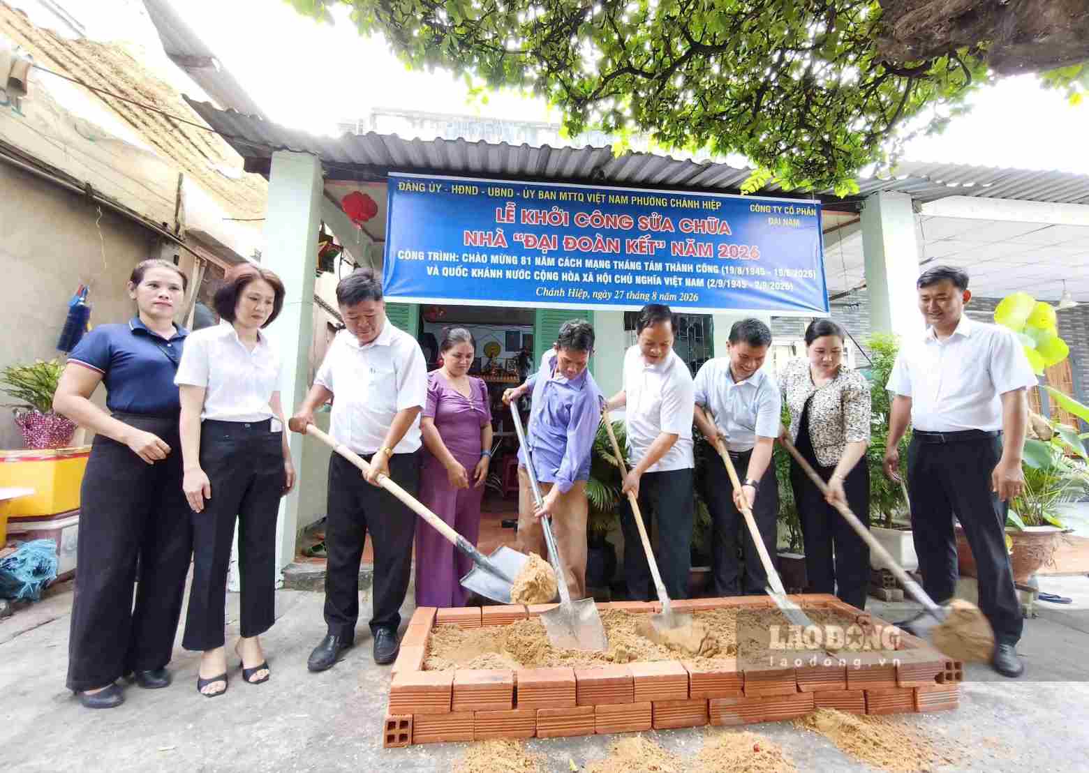 Sửa chữa 7 căn nhà cho các hộ khó khăn ở phường Chánh Hiệp