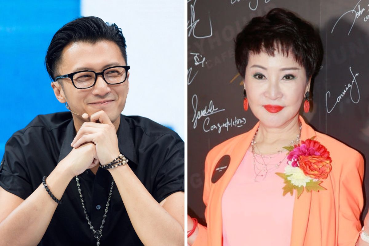 Nicholas Tse and his mother Dilraba. Photo: Xinhua