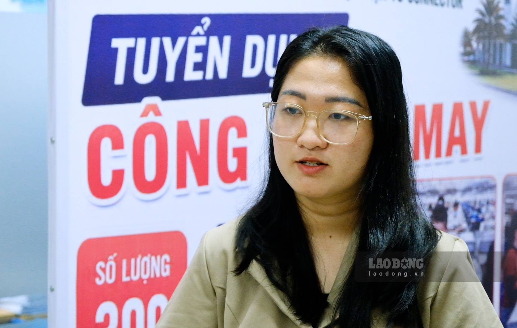 Bà Nguyễn Thị Minh Thi - Chuyên viên Phòng Tuyển dụng Công ty. Ảnh: Mỹ Ly