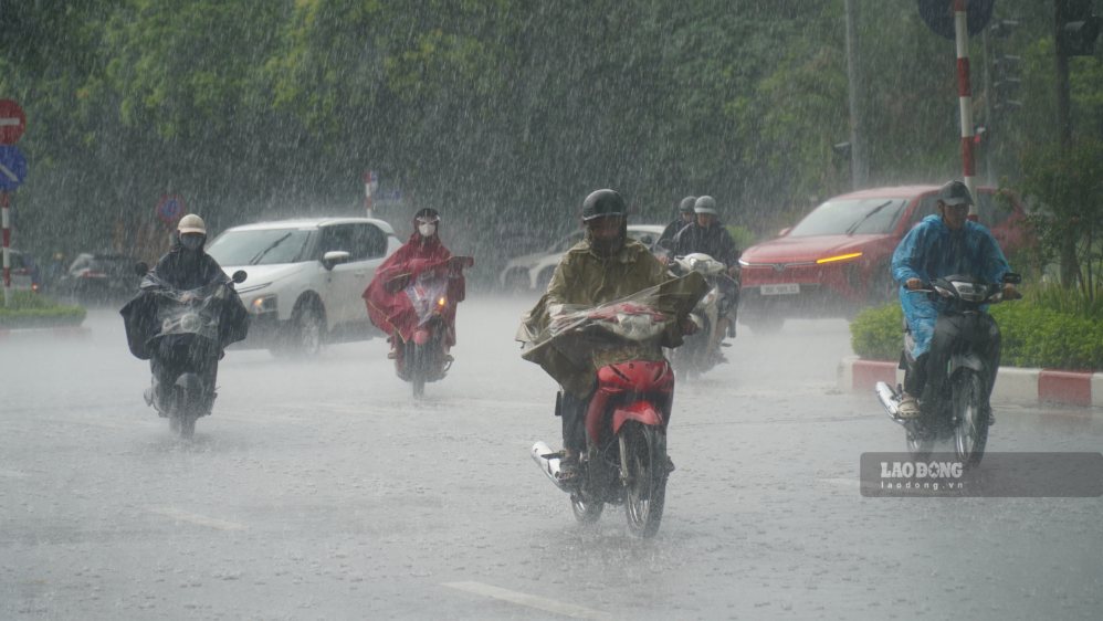 Weather forecast today August 28: Thunderstorms continue in the North. Photo: Minh Chinh