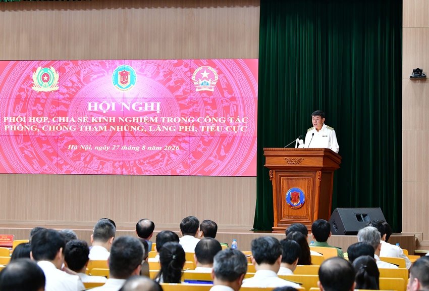 Deputy State Auditor General Doan Anh Tho speaks at the Conference. Photo: State Audit