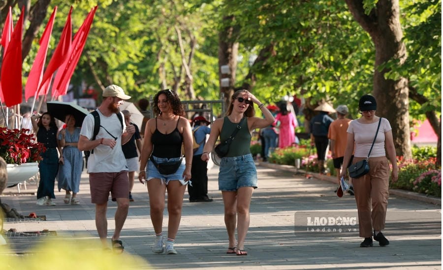International tourists in Hanoi City. Photo: Hai Nguyen