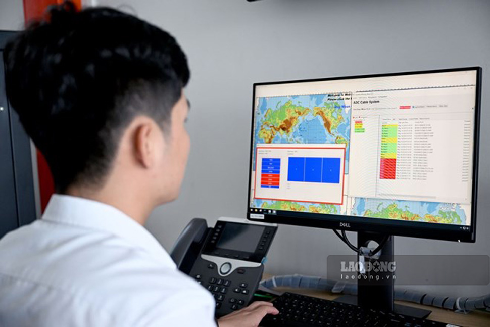 4 submarine fiber optic cables encounter problems, international Internet in Vietnam is affected. Photo: Tho Nguyen