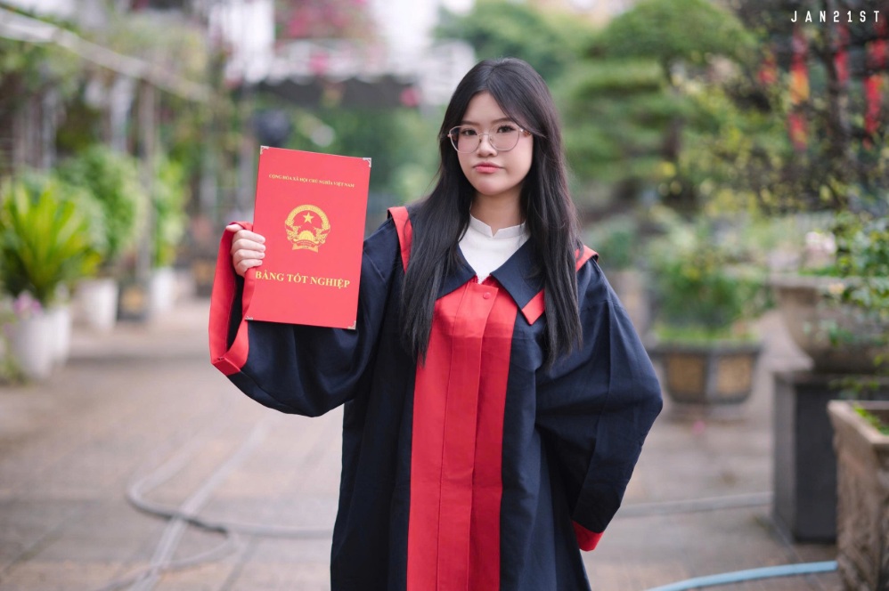 Nguyễn Trúc Linh Anh từng học tại Trường THPT Chuyên Hà Nội - Amsterdam. Ảnh: Học viện Quân Y cung cấp