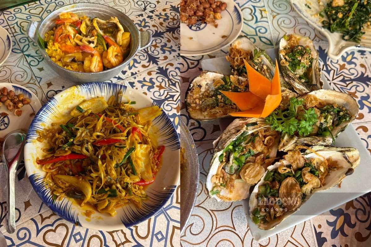 Hải sản tươi, đa dạng cách chế biến là lựa chọn được nhiều du khách ưu tiên khi khám phá ẩm thực Đà Nẵng. Ảnh: Linh Đan
