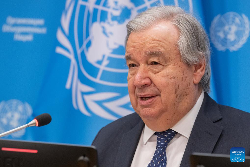 United Nations Secretary-General Antonio Guterres expressed concern about the risk of escalating US-Iran confrontation. Photo: Xinhua