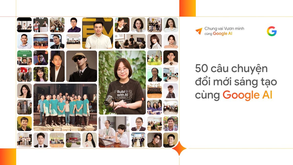 Google introduces 50 innovation stories with AI, contributing to promoting Vietnam's "Easter of Rising". Photo: Google Vietnam