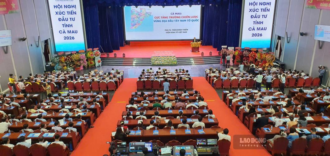 Ca Mau Province Investment Promotion Conference 2026. Photo: Nhat Ho.