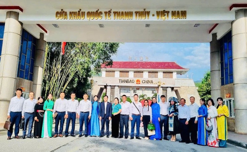 Dien Bien Provincial Labor Federation has just had a technical exchange in Yunnan province (China). Photo: Dien Bien Provincial Labor Federation