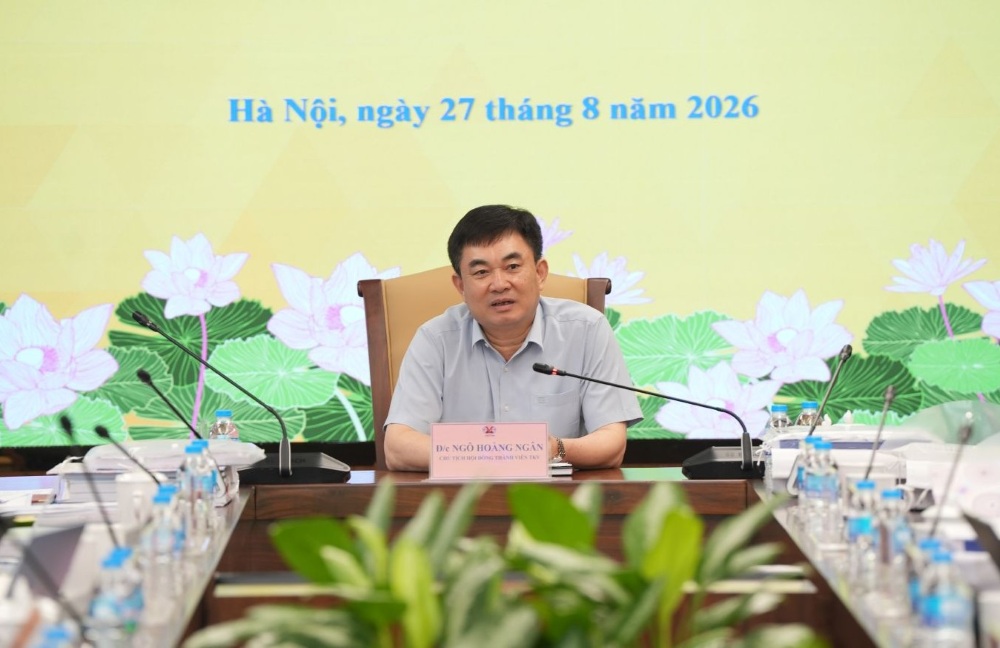 Chairman of the Member Council of TKV Group Ngo Hoang Ngan requested that the project dossier must be carefully studied, ensuring synchronization, modernity, safety, efficiency and full compliance with legal regulations. Photo: Vinacomin