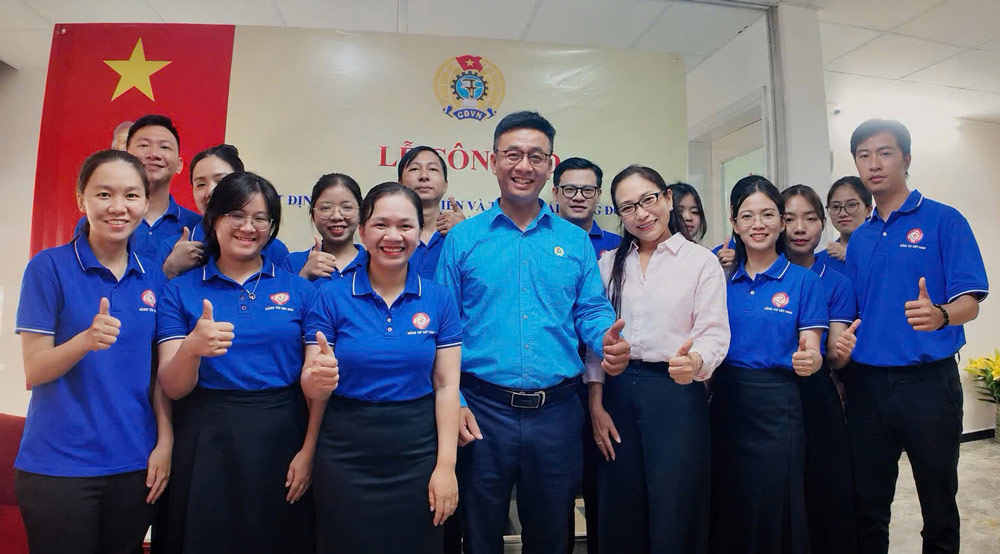 Hai Chau Ward Trade Union, Da Nang established 5 new grassroots trade unions with 196 union members. Photo: Hai Chau Trade Union