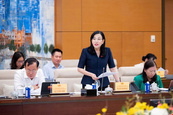 Member of the Party Central Committee, Chairman of the Committee for Science, Technology and Environment Nguyen Thanh Hai proposed to clarify the tricks of Huan Hoa Hong and Hai Sapa to profit from people's trust. Photo: Quochoi. vn