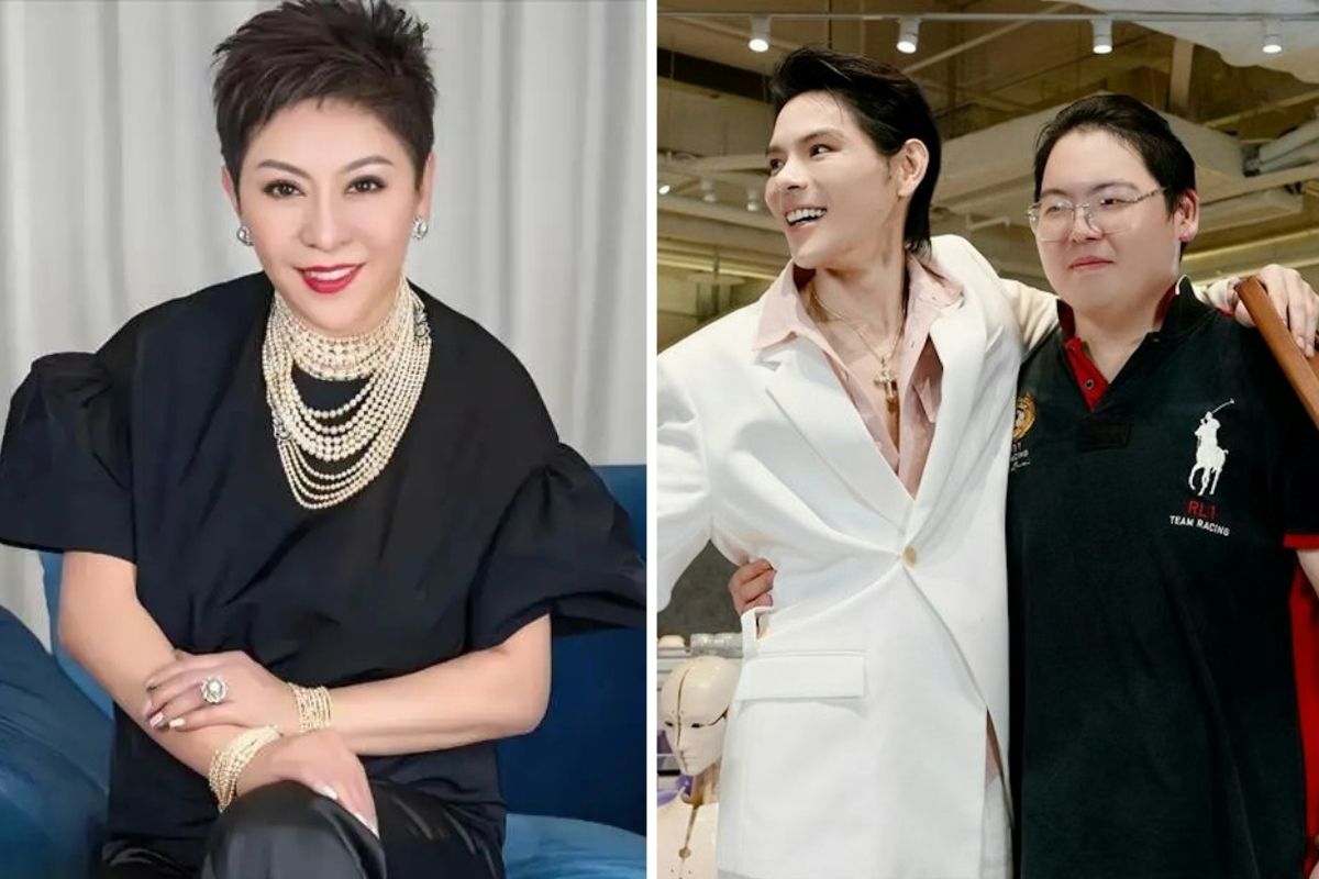 Tran Lam and 2 sons Huong Ta, Huong Huu. Photo: Xinhua