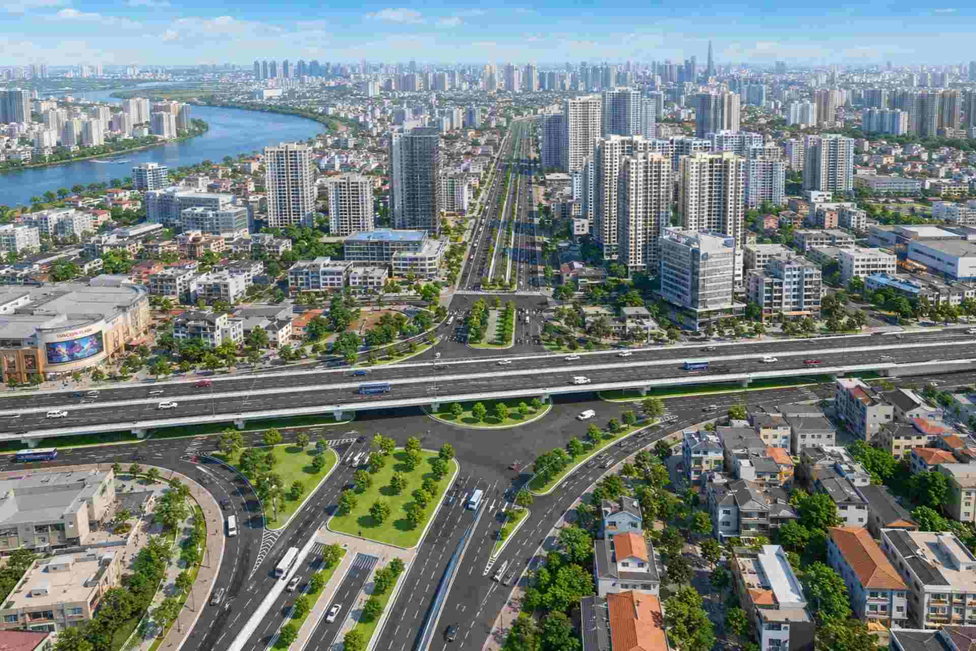 Phối cảnh Quốc lộ 13 sau mở rộng. Ảnh: Ban Giao thông TPHCM