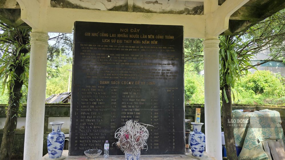 18 TNXP đã hy sinh xương máu để góp phần tạo nên công trình. Ảnh: Thành An