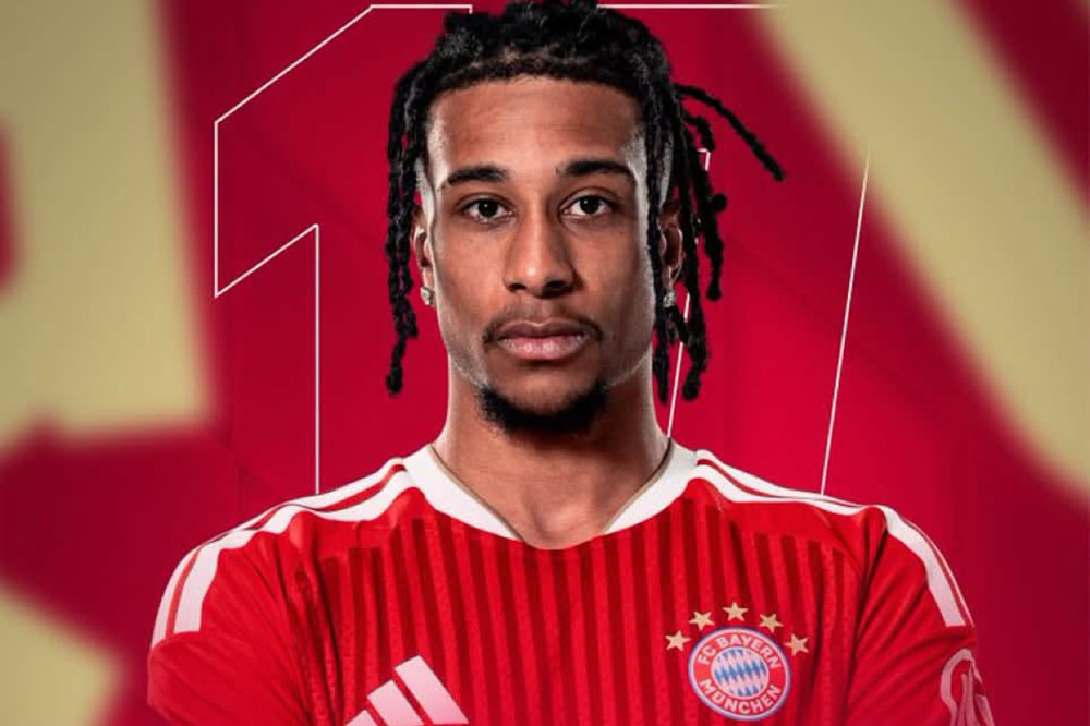 Michael Olise scores, contributing to Bayern Munich's resounding victory over Stuttgart. Photo: Bayern