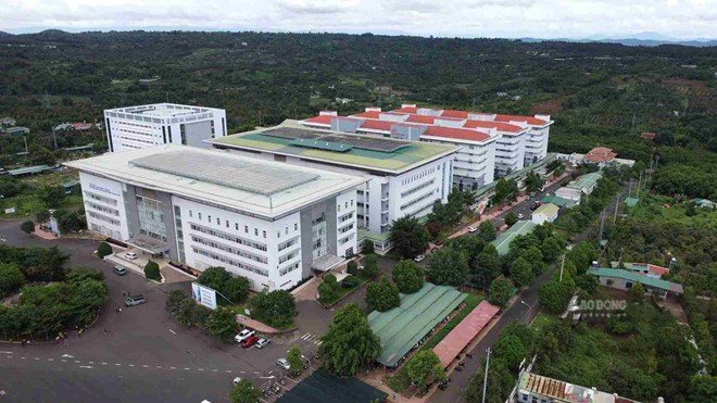 Vue d'ensemble du projet d'hôpital général régional des Hauts Plateaux du Centre. Photo: Bảo Trung